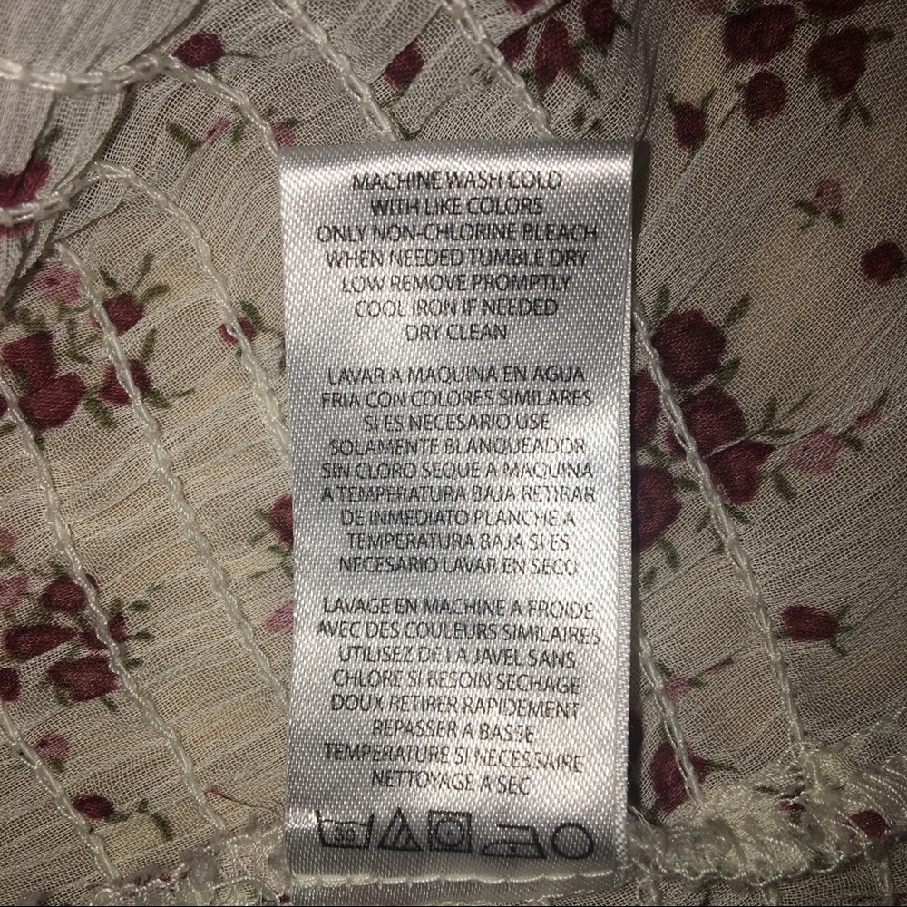 Floral Ruffle Top - Picture 7 of 7